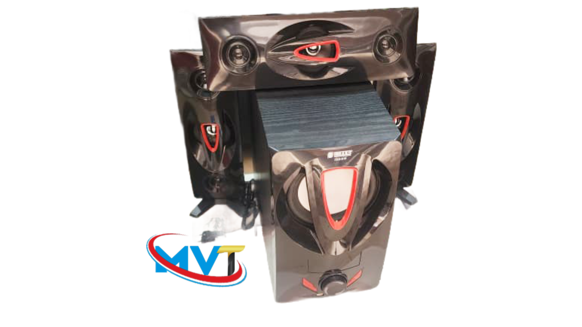 New Project (91) 3.1 Channel Multimedia Home Theater Speaker System – Bluetooth, Subwoofer, FM, USB/SD - Image 1